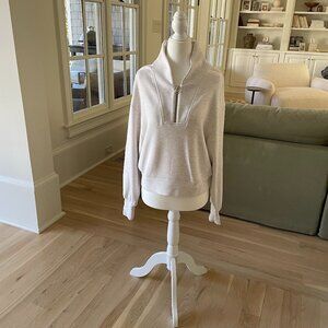 VARLEY Davidson Sweat, Ivory Marl, Small